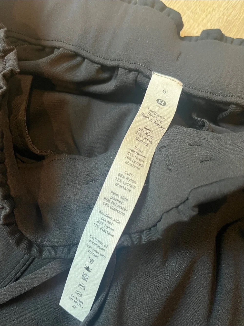 lululemon athletica Women’s Black Joggers - Picture 2 of 6